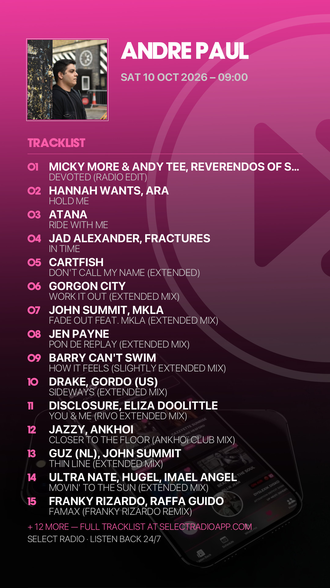 Tracklist Story Preview