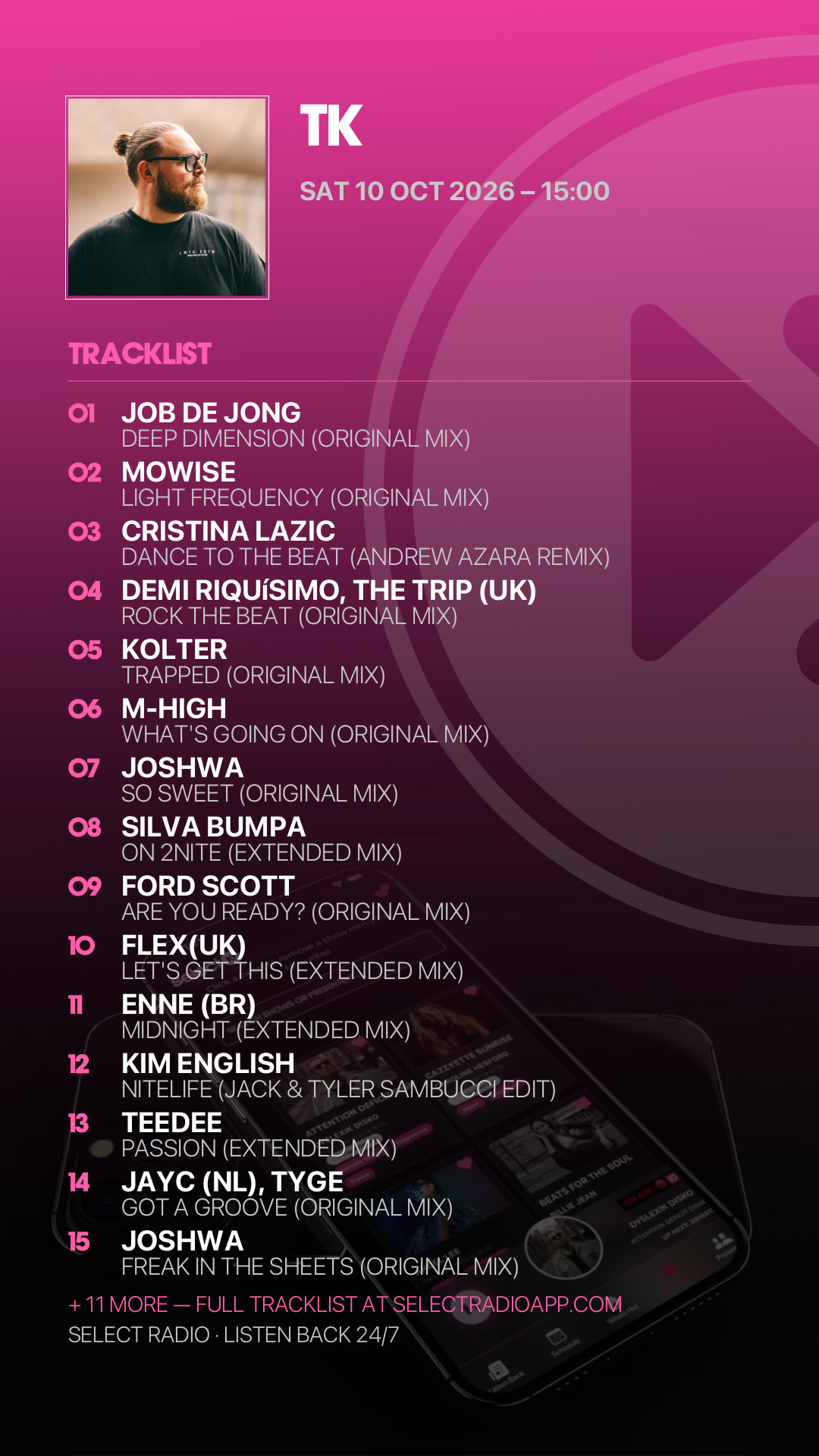 Tracklist Story Preview