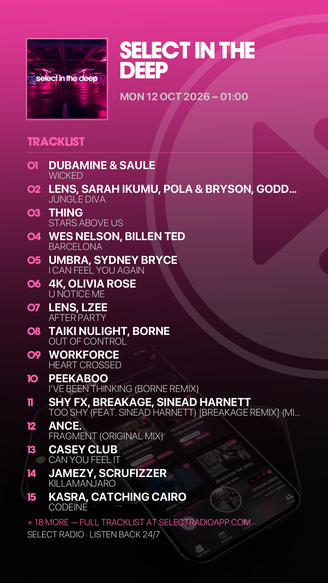 Tracklist Story Preview
