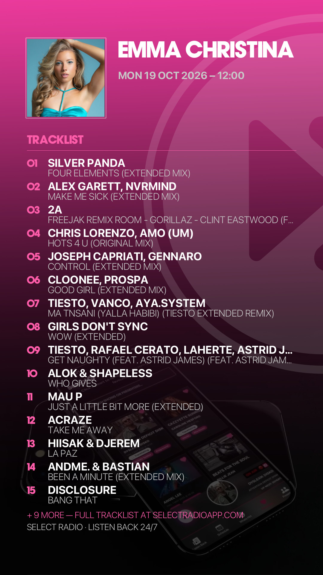 Tracklist Story Preview