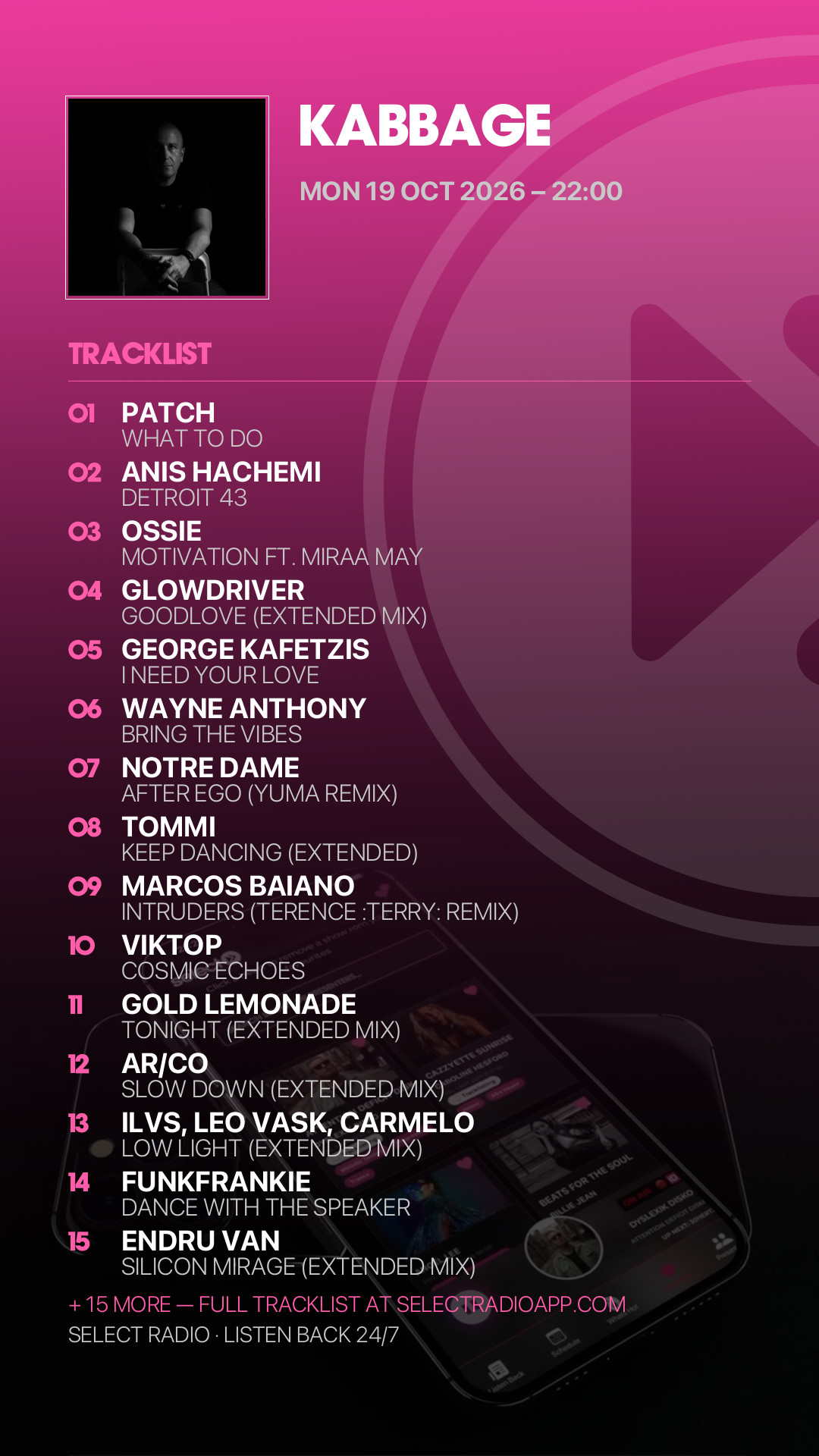 Tracklist Story Preview