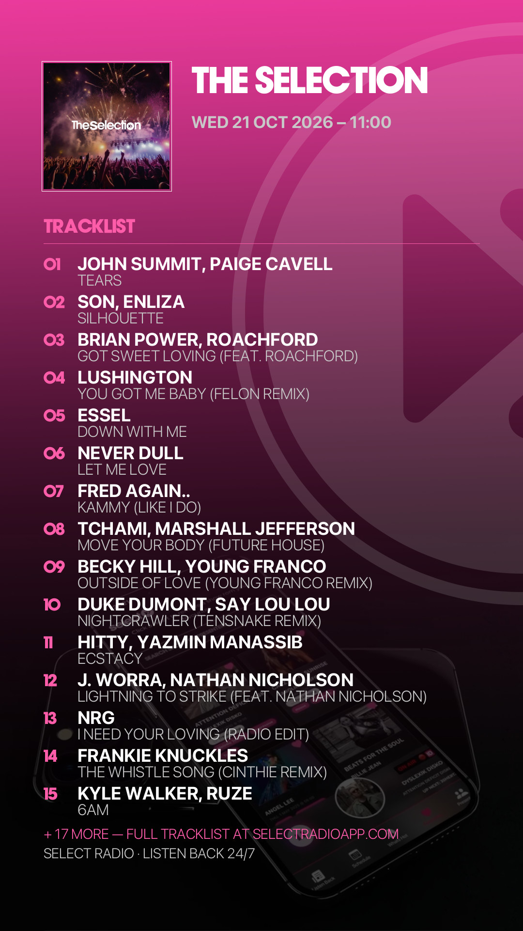 Tracklist Story Preview