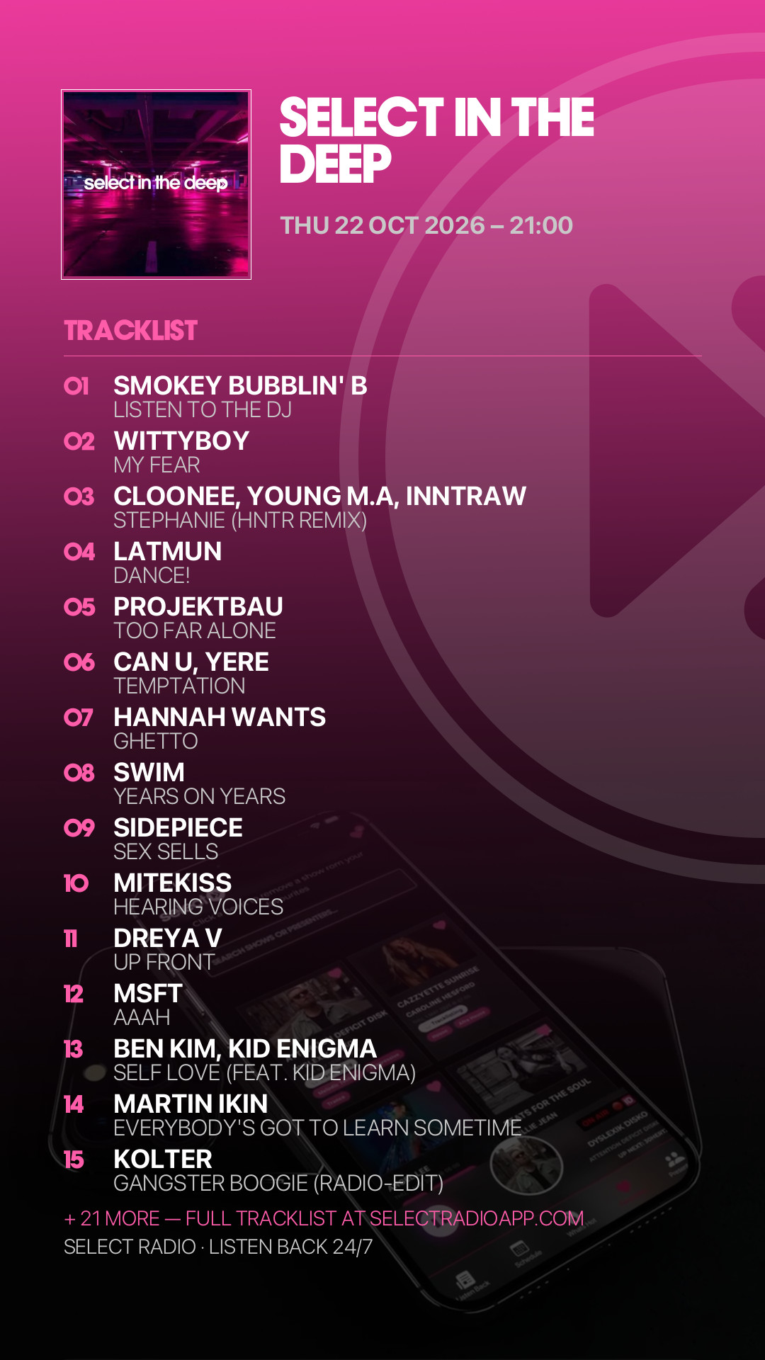 Tracklist Story Preview