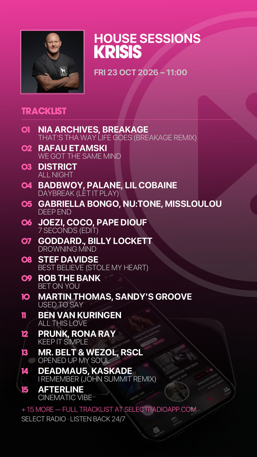 Tracklist Story Preview
