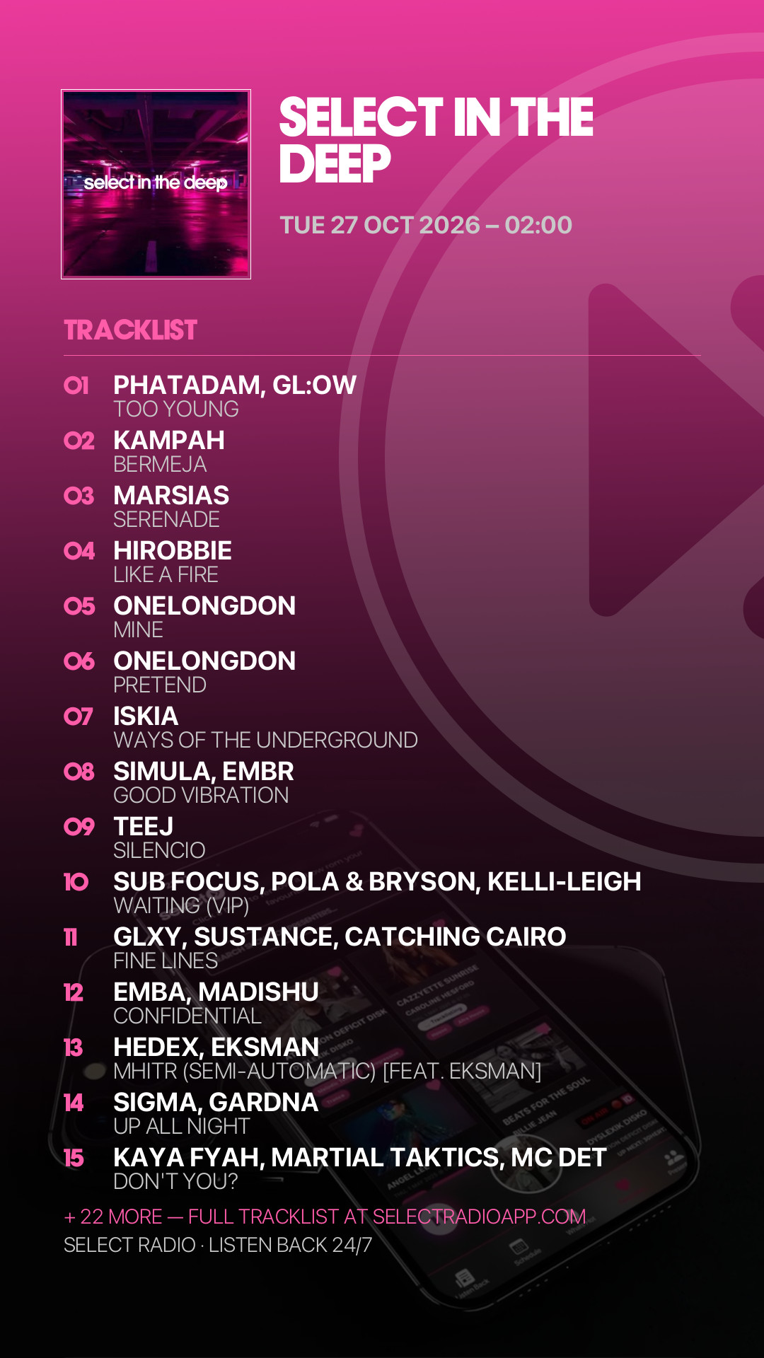 Tracklist Story Preview