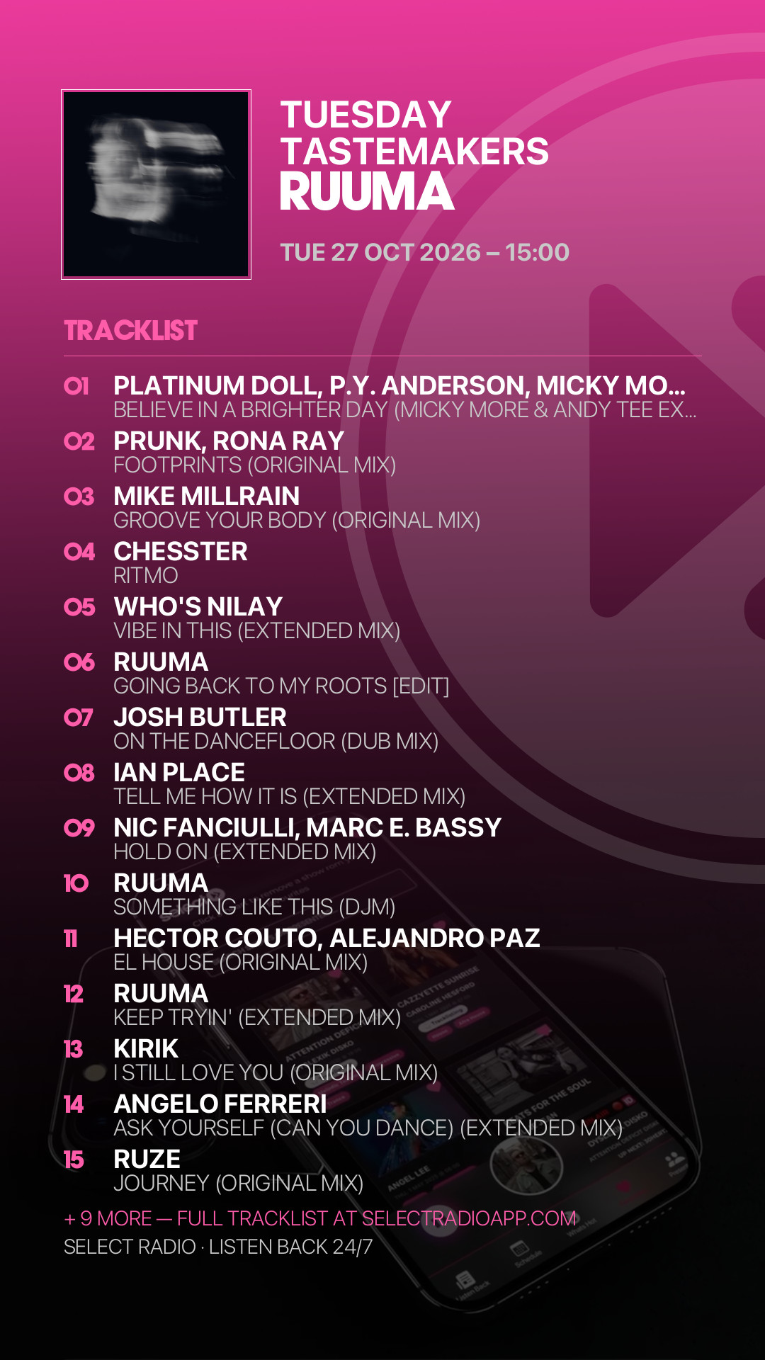 Tracklist Story Preview