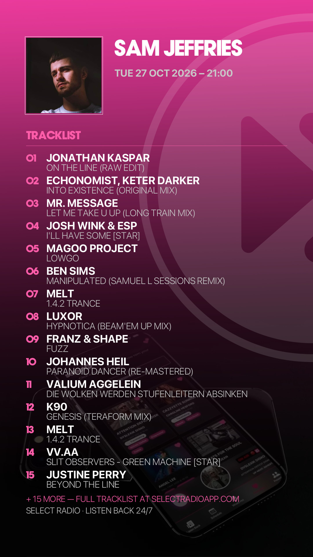 Tracklist Story Preview
