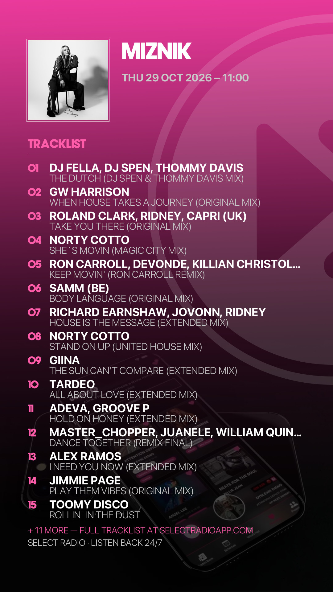 Tracklist Story Preview
