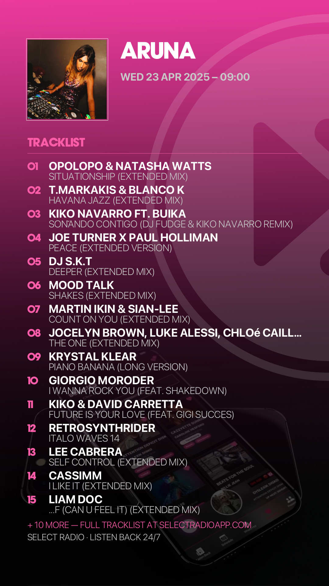 Tracklist Story Preview