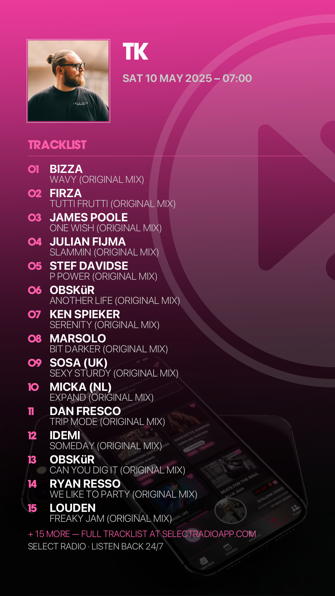 Tracklist Story Preview