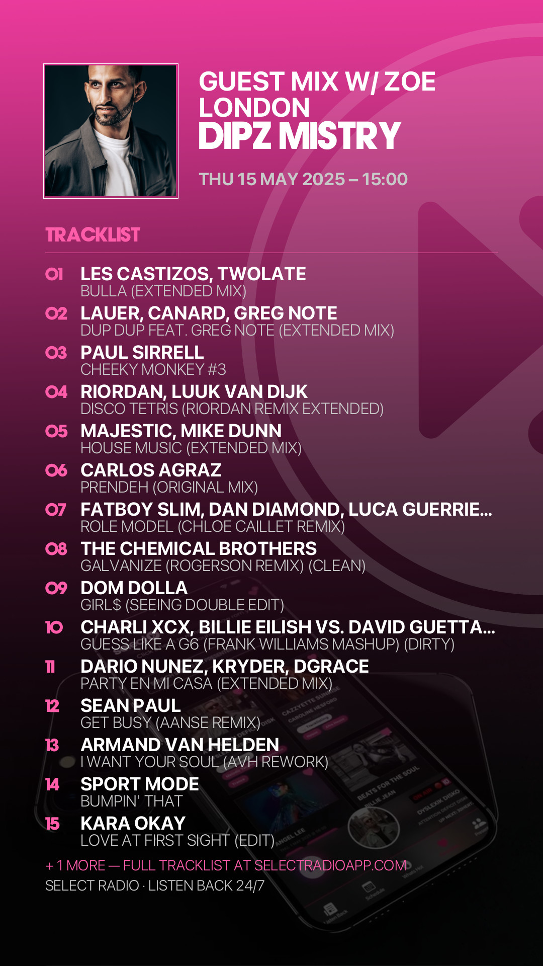 Tracklist Story Preview