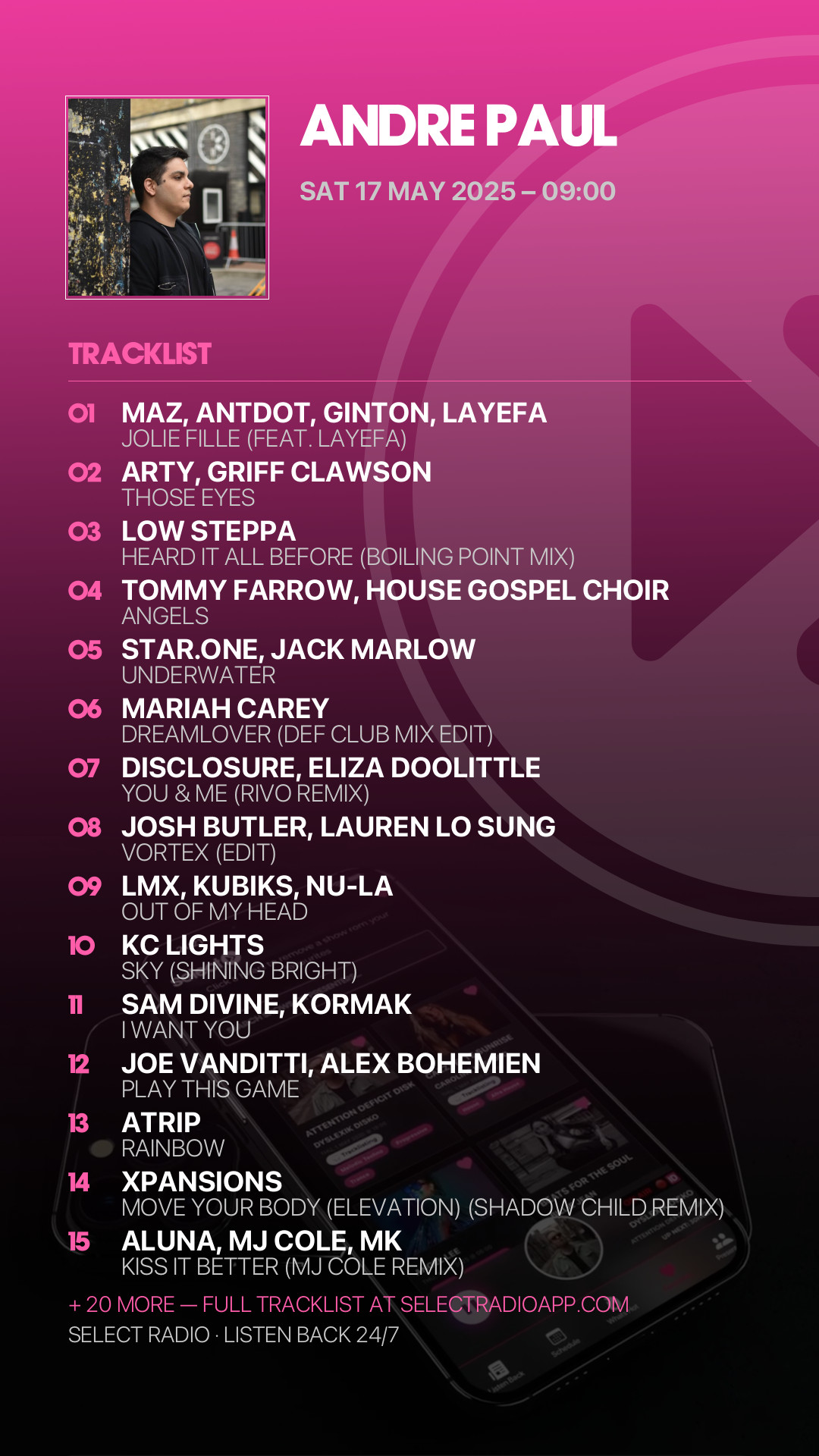 Tracklist Story Preview