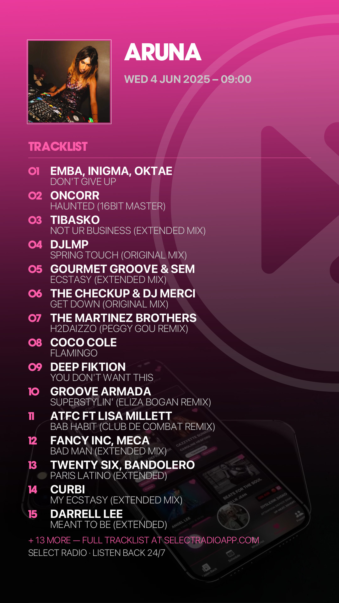 Tracklist Story Preview