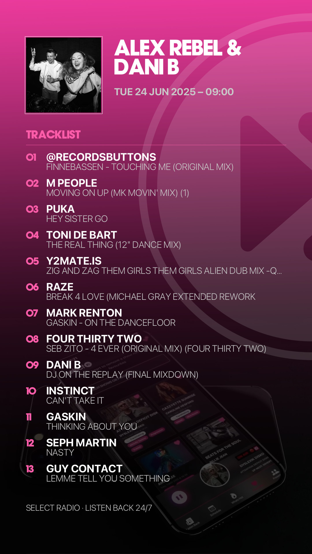 Tracklist Story Preview
