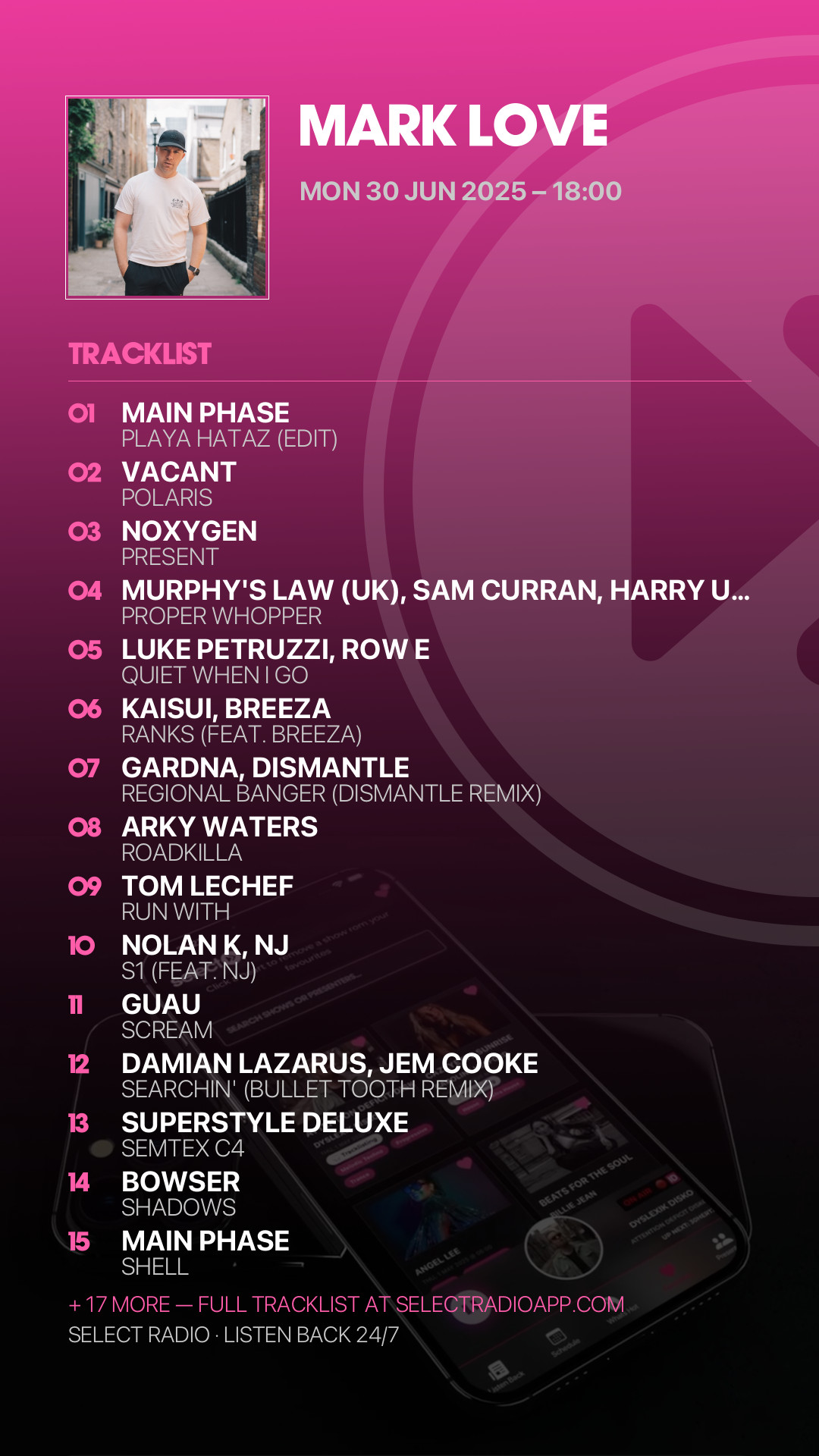 Tracklist Story Preview