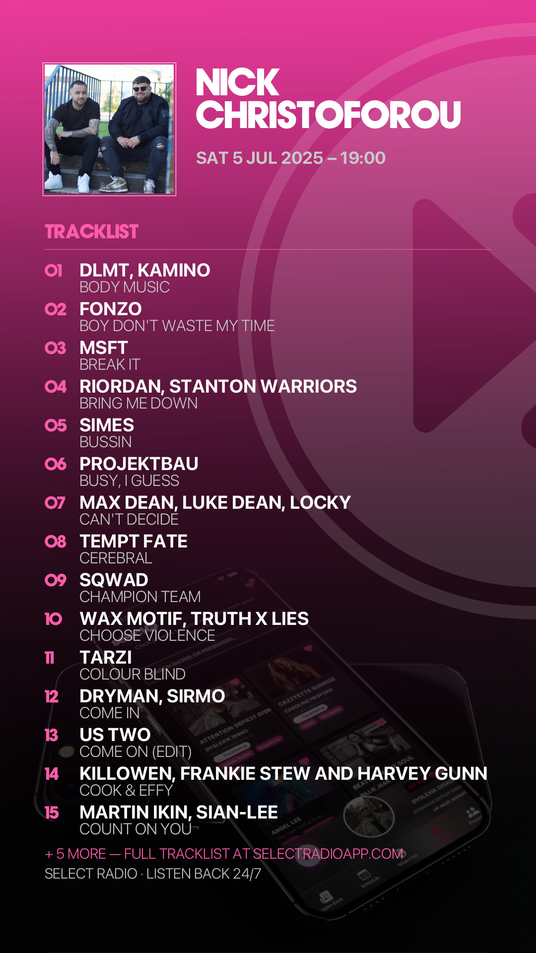Tracklist Story Preview
