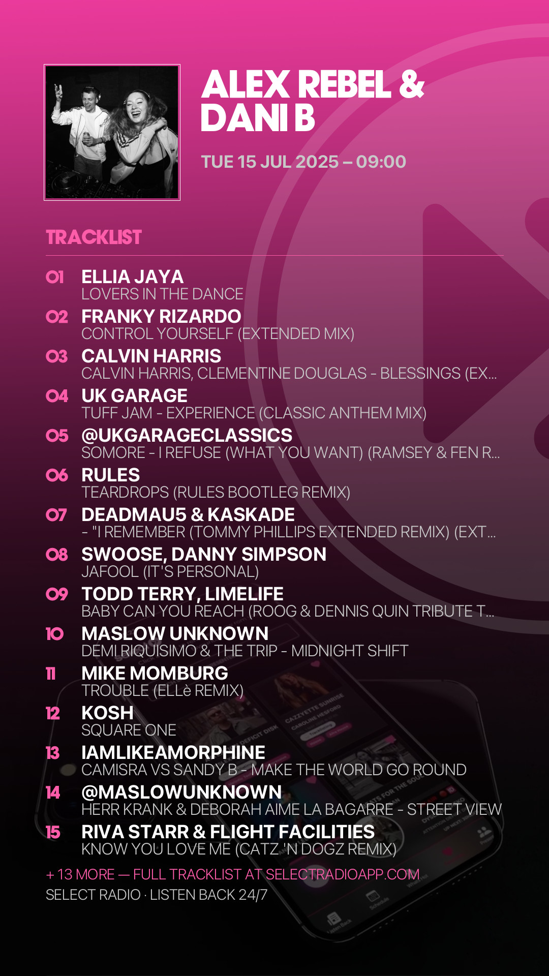 Tracklist Story Preview
