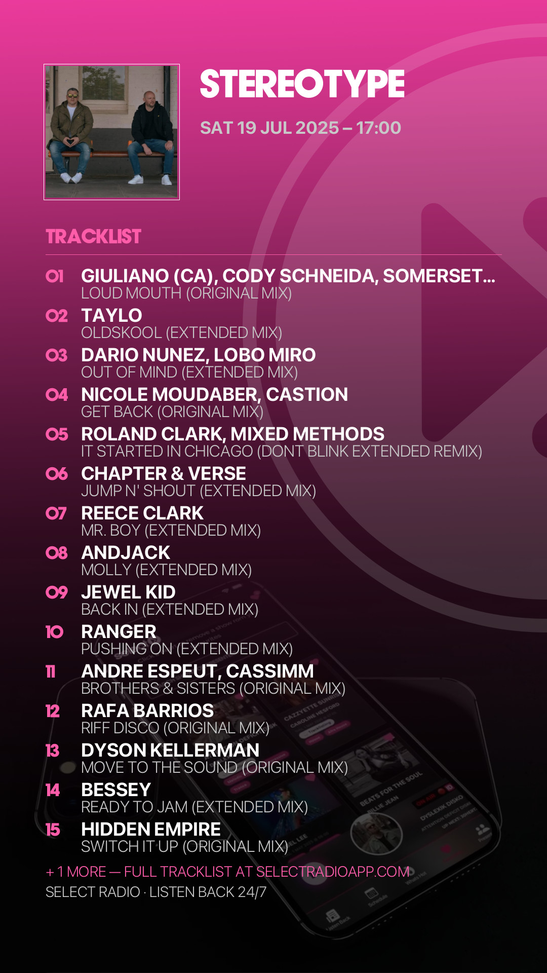 Tracklist Story Preview
