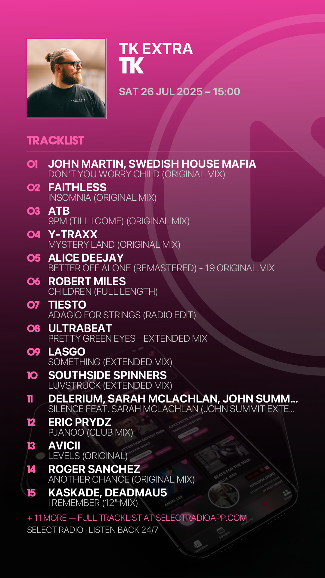 Tracklist Story Preview