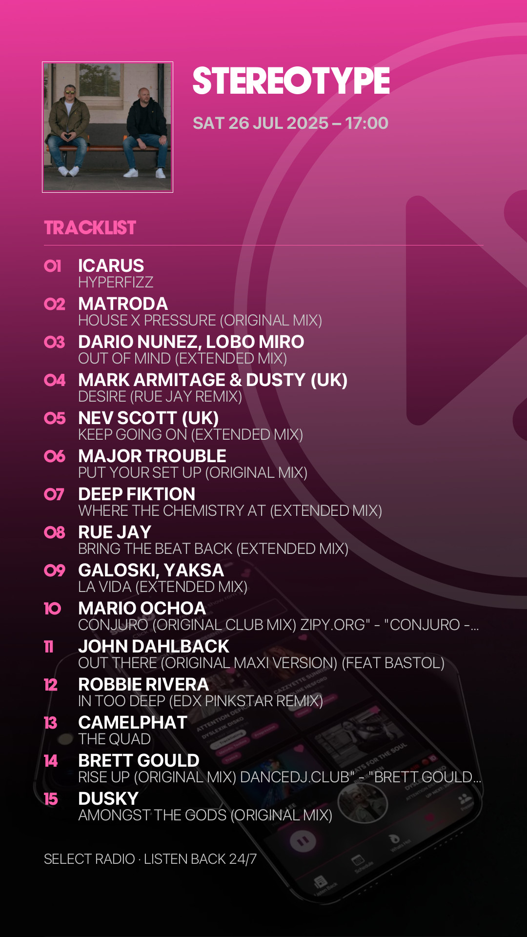 Tracklist Story Preview