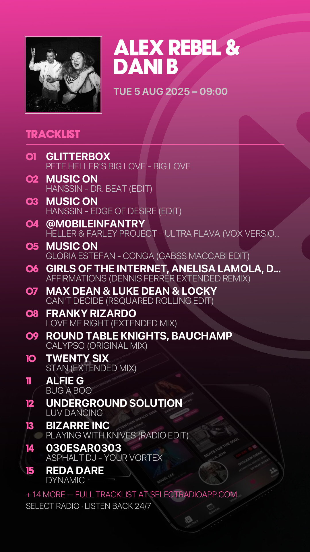 Tracklist Story Preview