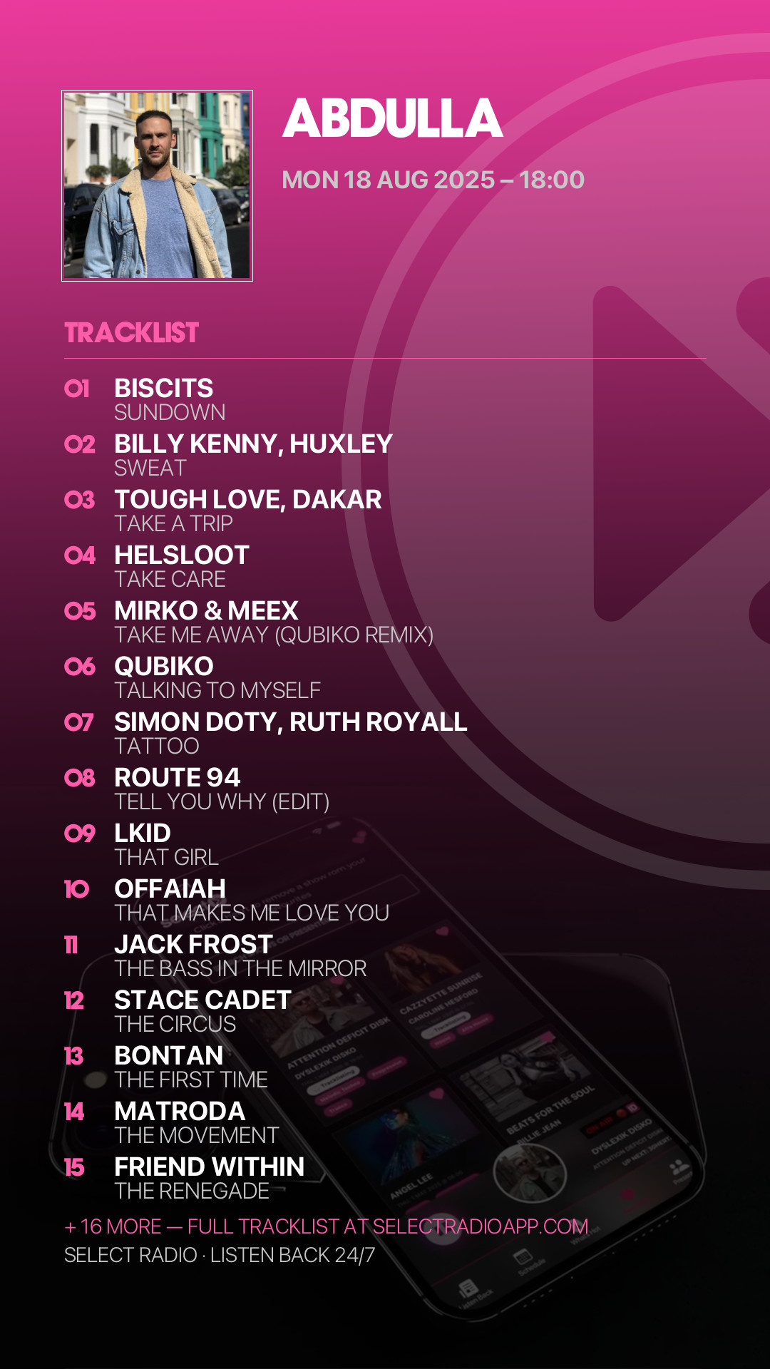 Tracklist Story Preview