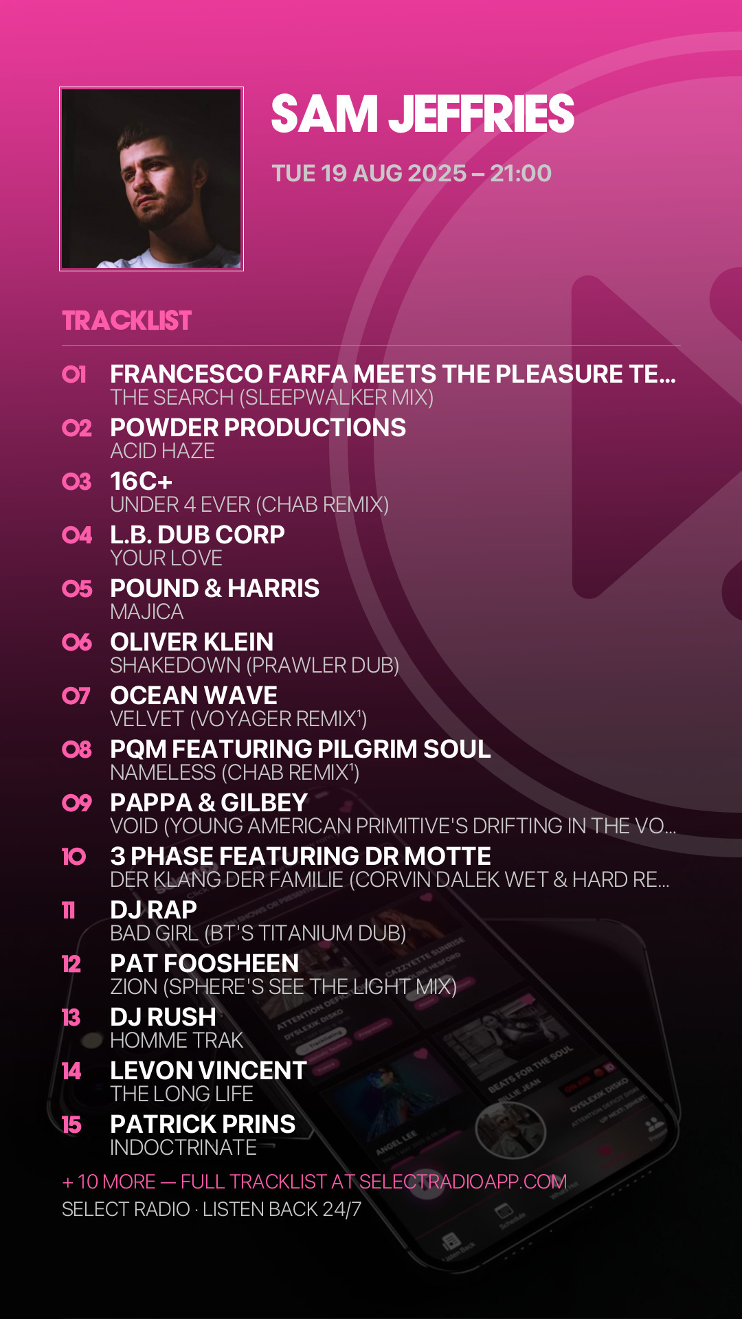 Tracklist Story Preview