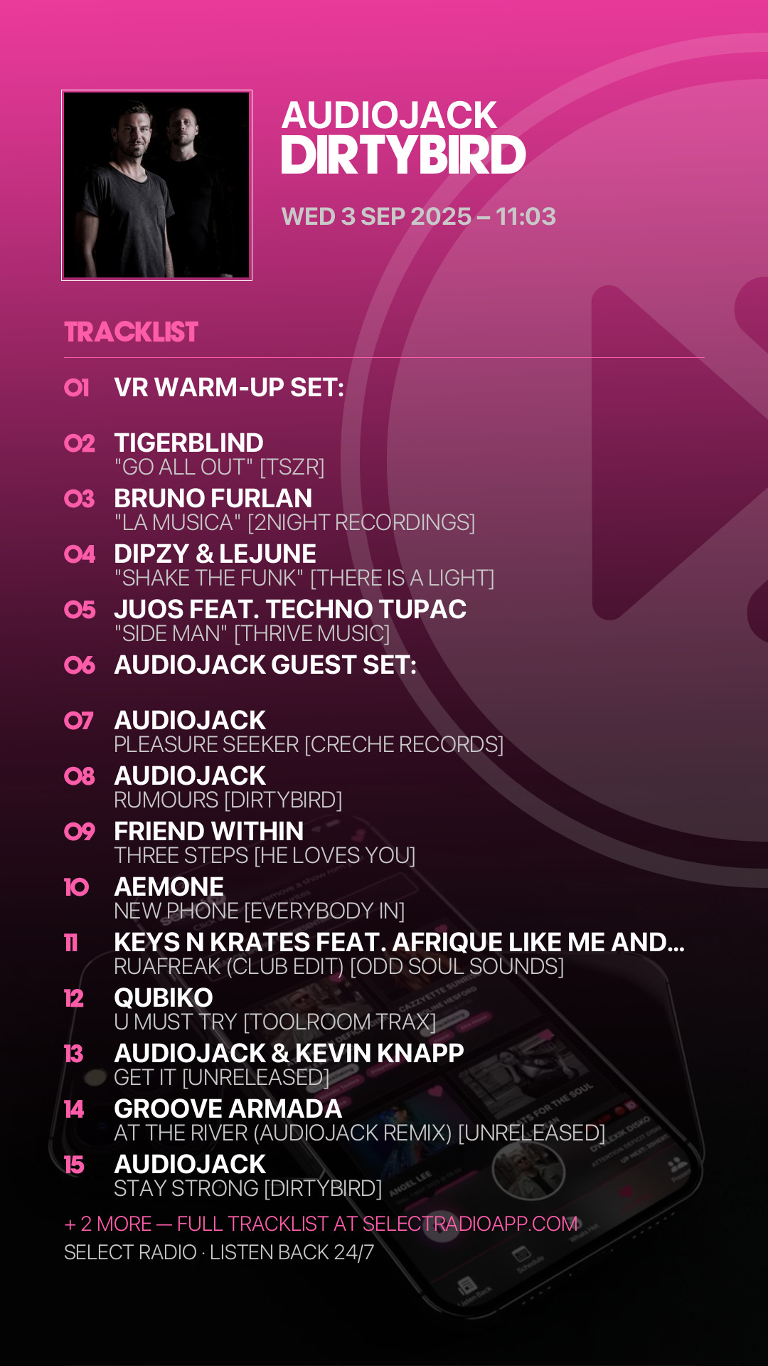 Tracklist Story Preview