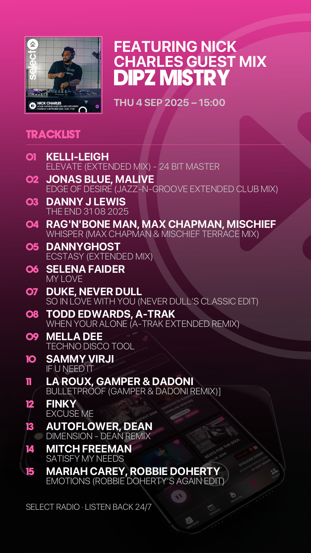Tracklist Story Preview