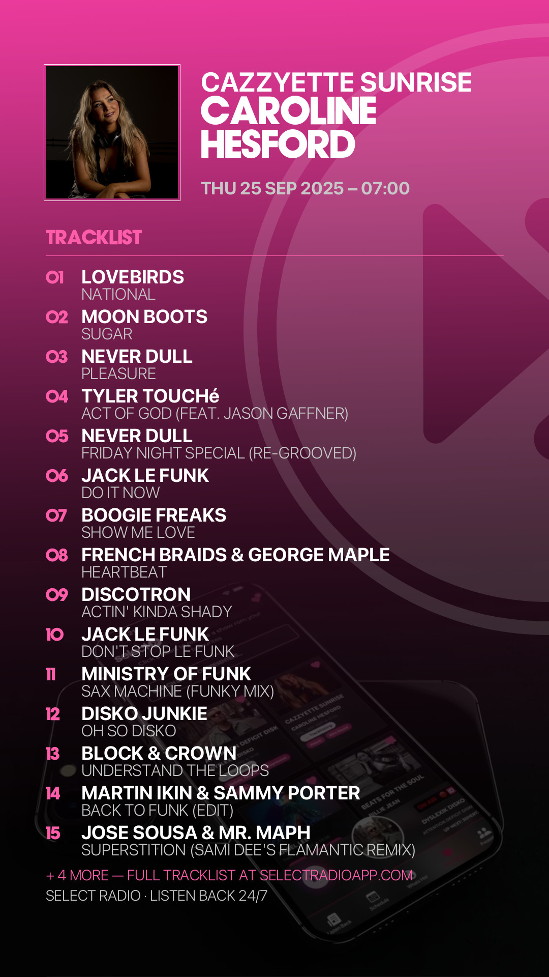 Tracklist Story Preview