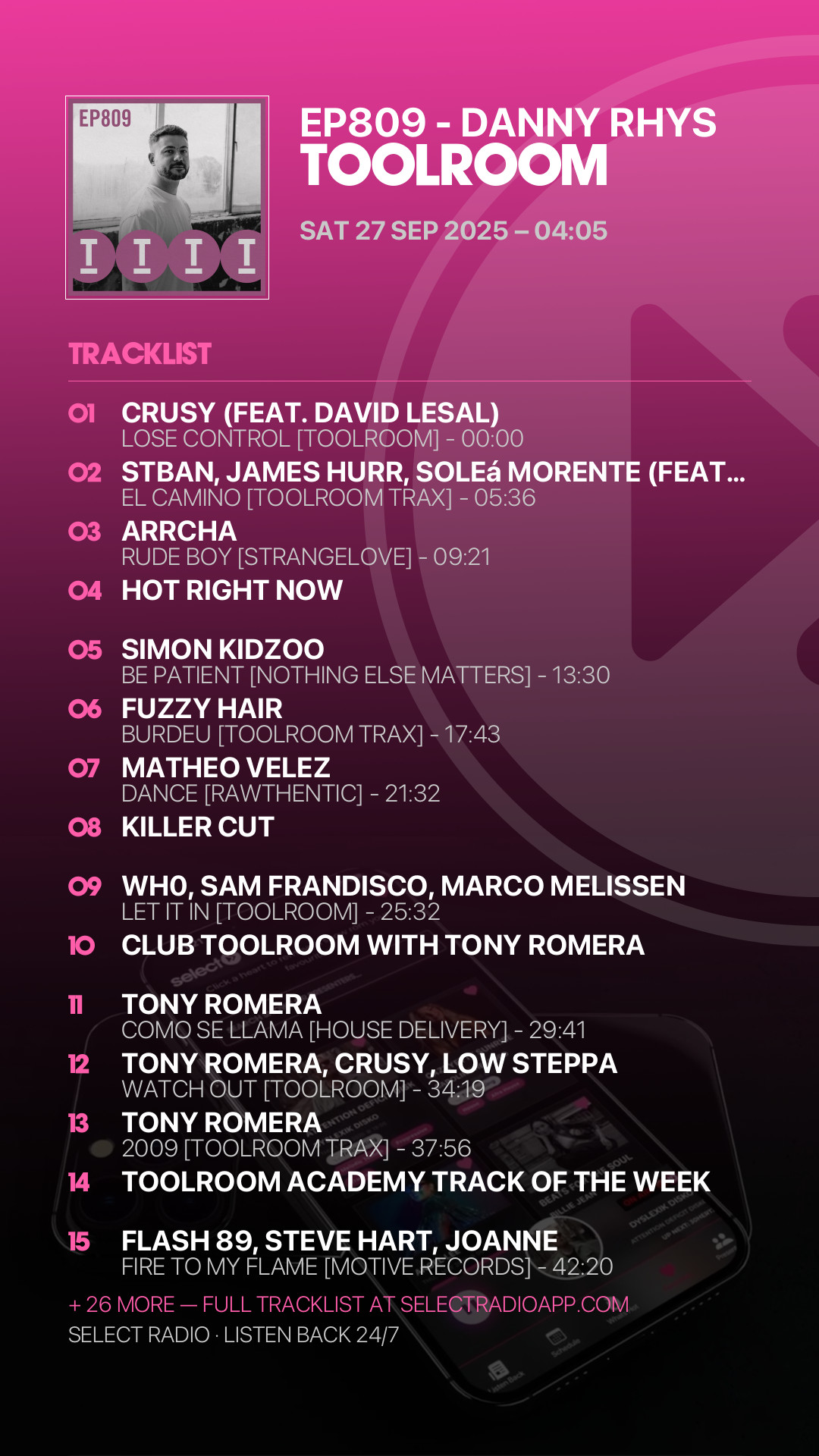 Tracklist Story Preview