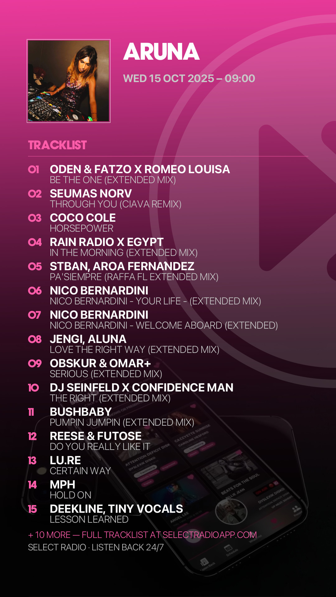 Tracklist Story Preview