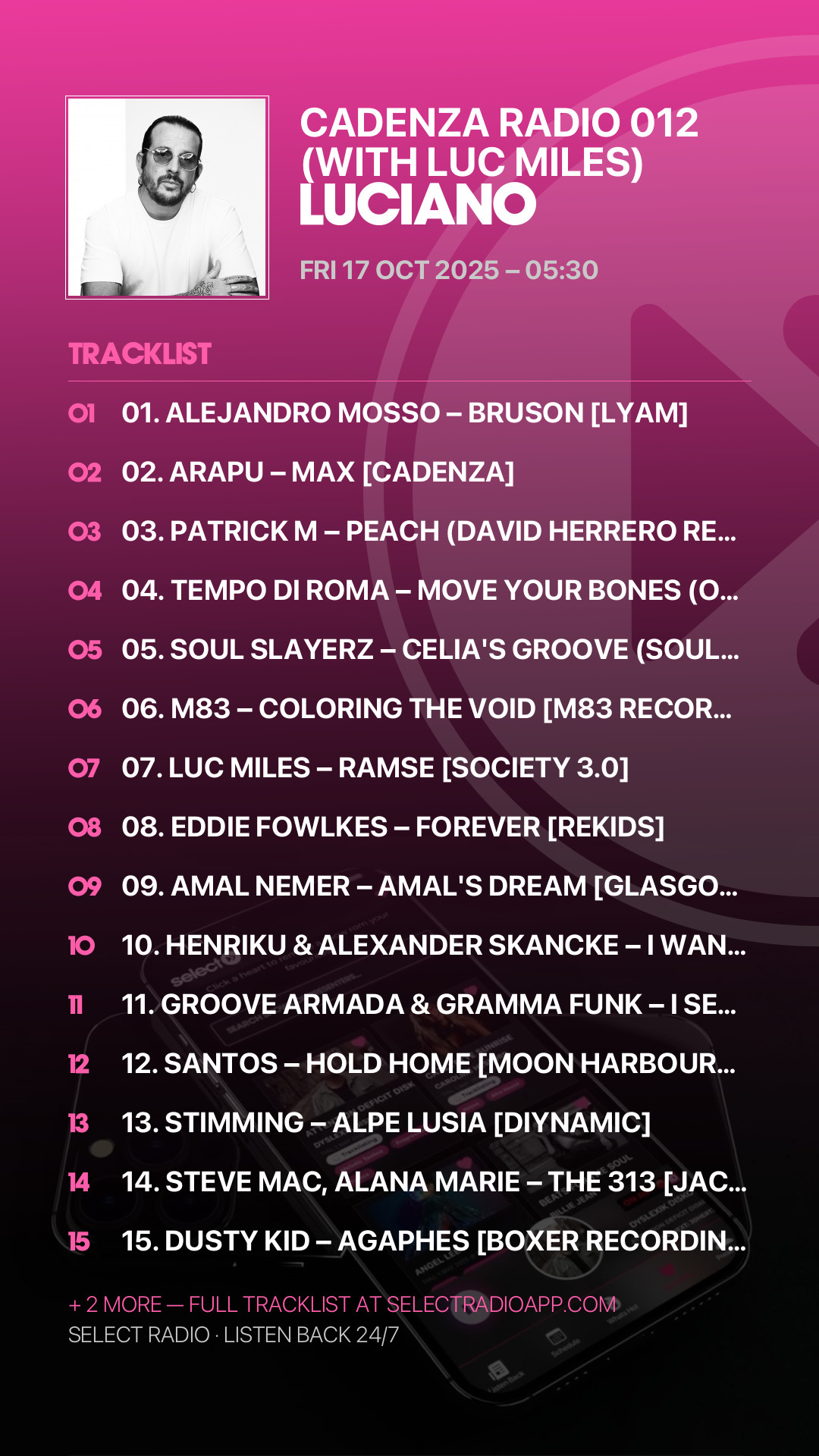 Tracklist Story Preview