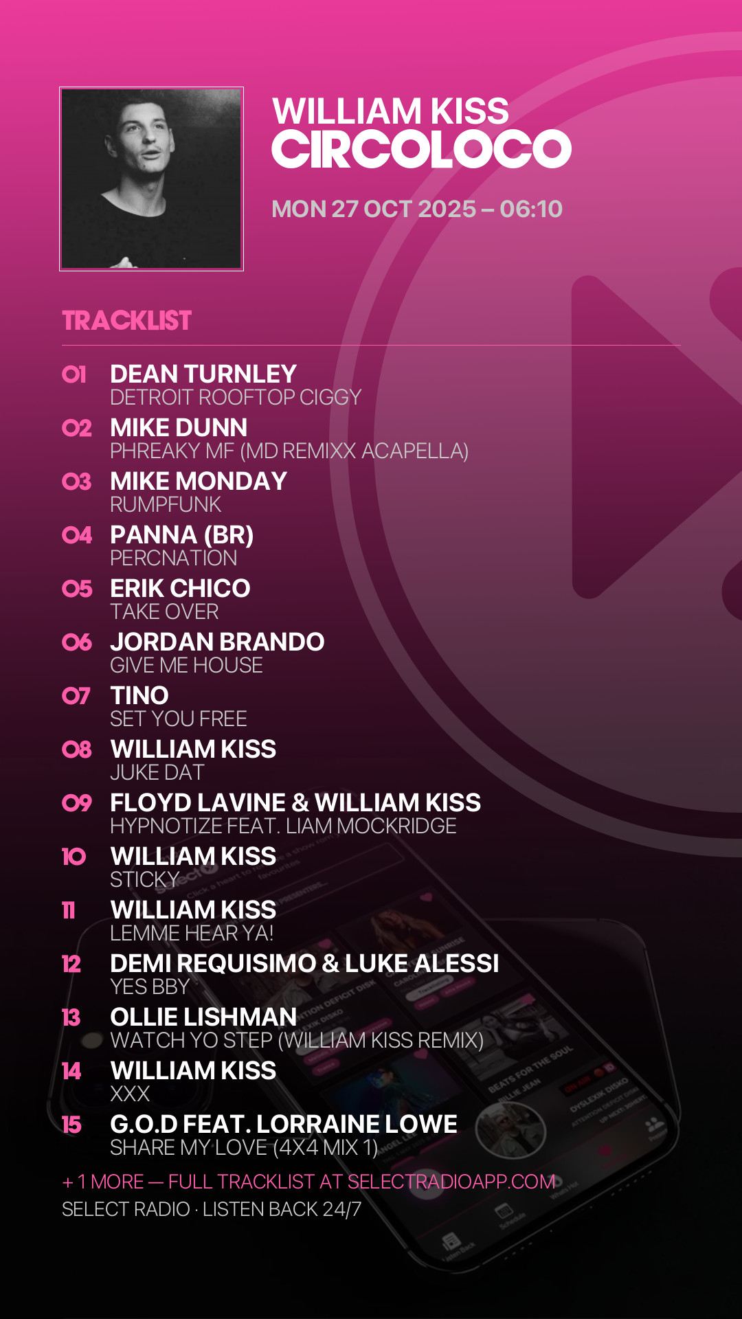 Tracklist Story Preview