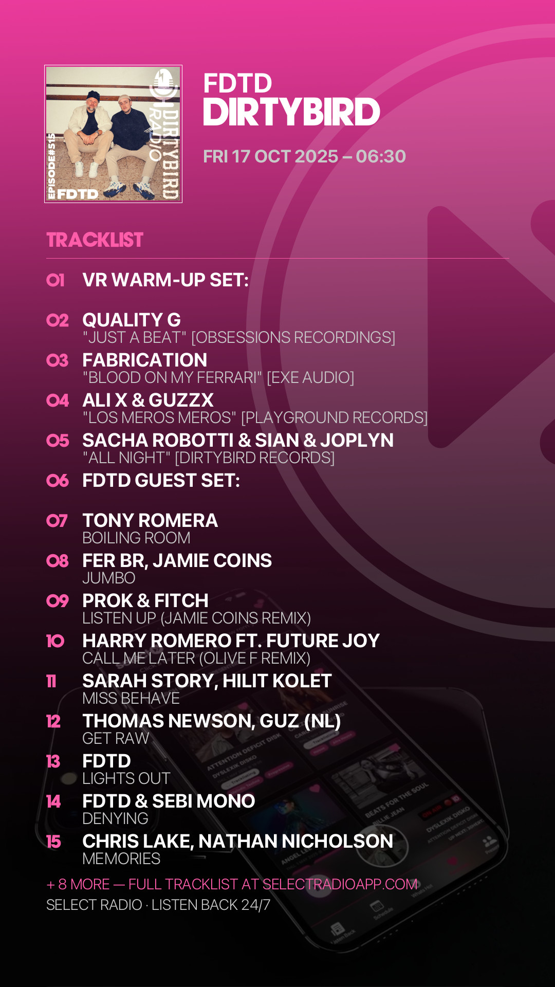 Tracklist Story Preview